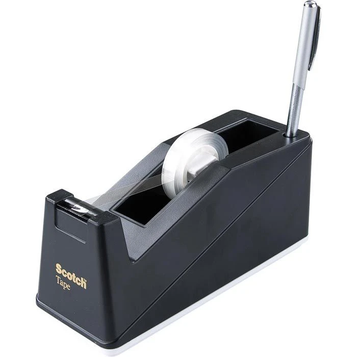 Scotch Klebefilmabroller C10, Schwarz, Tischabroller Für Kleberollen 25mm X 66m - Image 3