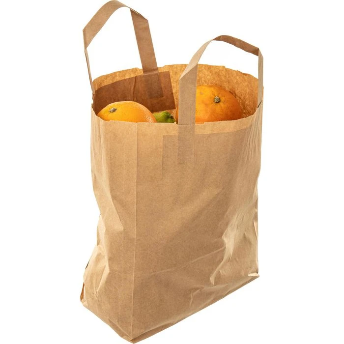 Biozoyg Tragetaschen Braun, 18 X 22cm, Papiertüten Mit Henkel, 250 Stück - Image 4