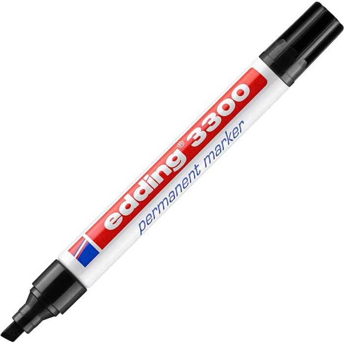 Edding Permanentmarker 3300, Strichbreite 1 - 5 Mm, Schwarz