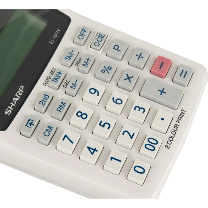 Sharp Tischrechner EL 1611V, 12-stellige LCD-Anzeige, Druckend - Image 4
