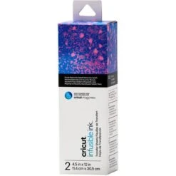 Cricut Plotterfolie Joy 2008890 Infusible Ink, 11,4 X 30,5 Cm, Watercolor Splash, 2 Stück