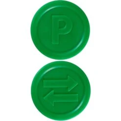 Wolf&Appenzeller Wertmarken 901298, Pfand, Chips Aus PP, Grün, Ø 25mm, 100 Stück