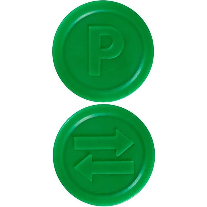 Wolf&Appenzeller Wertmarken 901298, Pfand, Chips Aus PP, Grün, Ø 25mm, 100 Stück