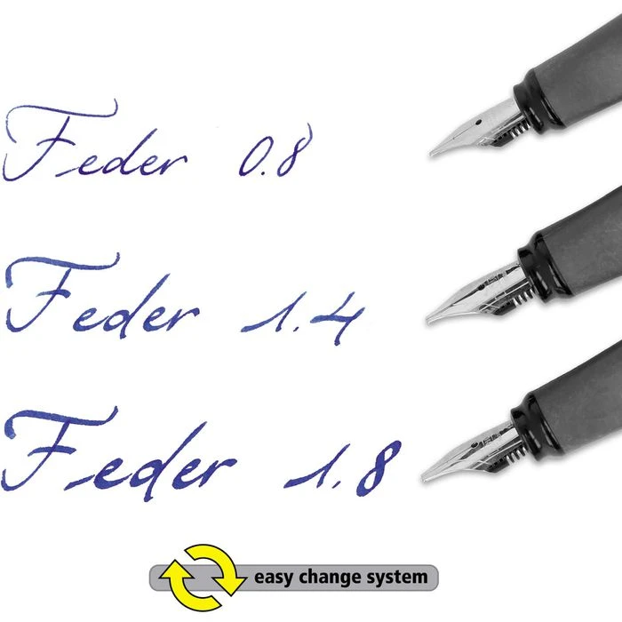 Online Schreibset Air Best Writer, 10055, Kalligrafie-Set, Füller Und Federn, Schwarz – Bild 3