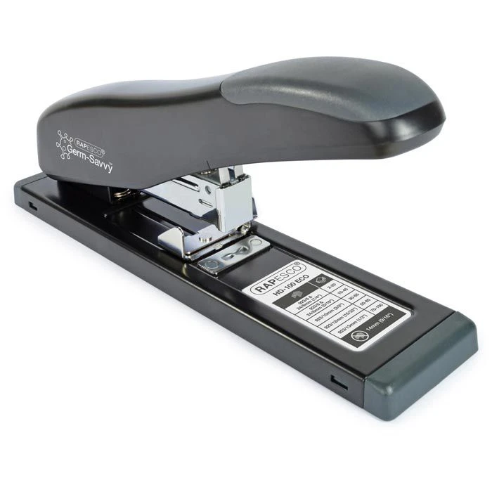 RAPESCO Heftgerät ECO HD-100, 1307, Blockhefter, Heftleistung 100 Blatt, Schwarz - Image 3