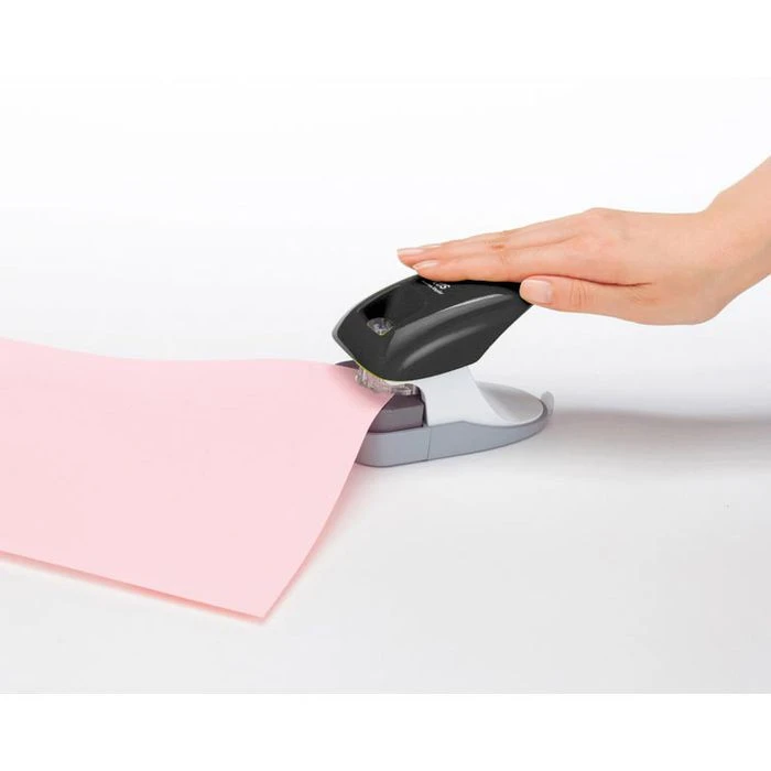 Plus-Japan Heftgerät SL-112A, 31236, Heftleistung 10 Blatt, Klammerlos, Schwarz - Image 5