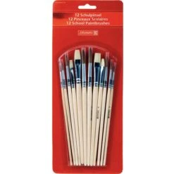 Brunnen 1048929 Schulpinsel 12 Stück Set