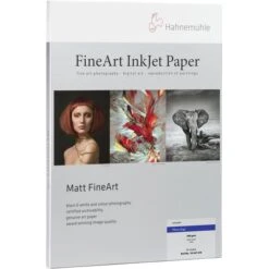 Hahnemühle Inkjet-Papier Photo Rag FineArt, A4, 308 G/m², Matt, Einseitig Bedruckbar, 25 Blatt
