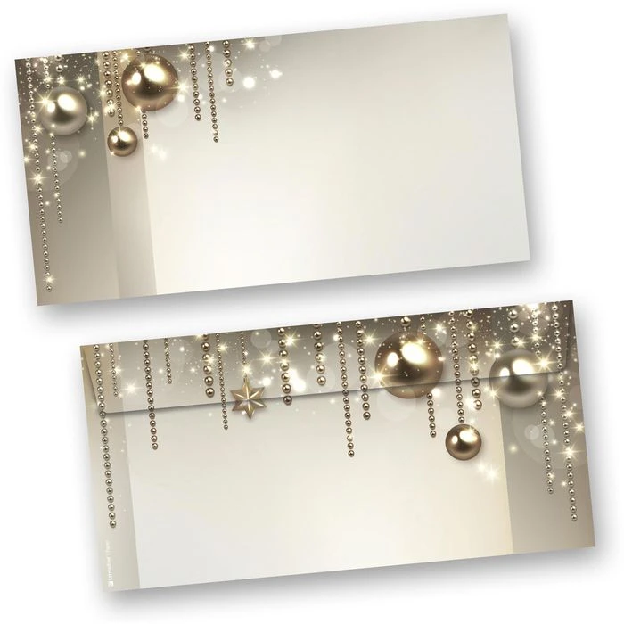 Tatmotive Weihnachtsbriefpapier Noblesse, Set, A4, 90g/m², 100 Blatt + 100 Umschläge - Image 4