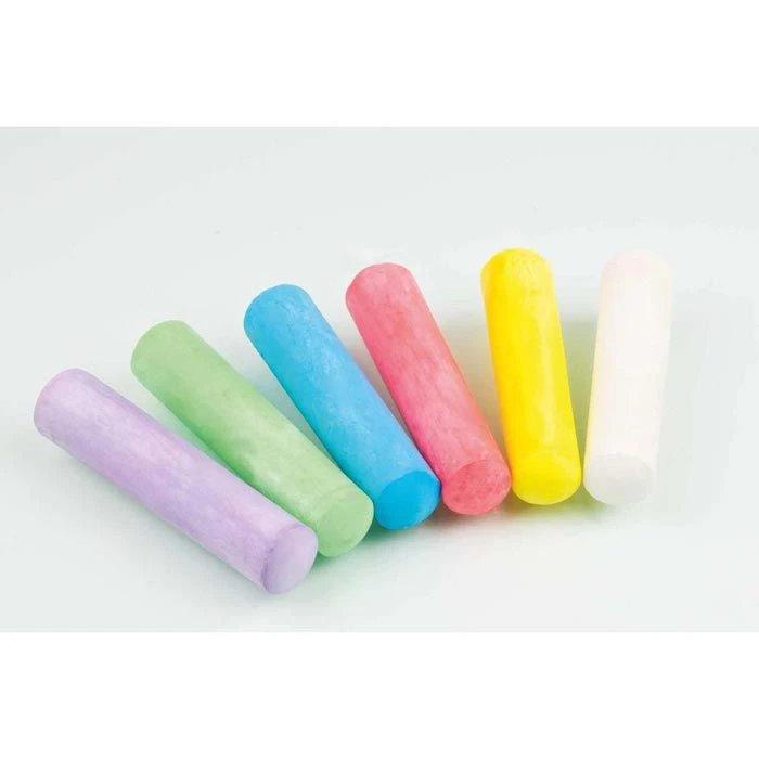 Eberhard Faber Eberhard-Faber Kreide 526506, 6 Stück, Straßenkreide, Rund, Farbig Sortiert – Bild 2