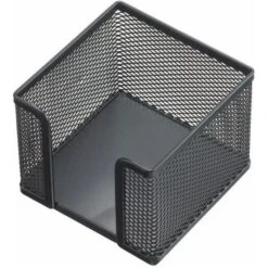 Helit Zettelbox H2518495 The Cube Network, Schwarz, Ungefüllt, Metall