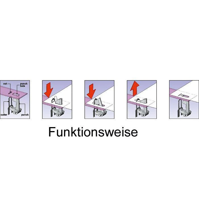 Wedo 127154 Heftgerät Klammerlos 4 Blatt Silber - Image 3