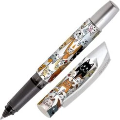 Online Tintenroller Campus Fluffy Cats, 61367/3D, Gehäuse Katzen-Muster, 0,7mm, Schreibfarbe Blau