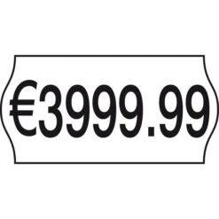 Preisetiketten 22 X 12 Mm, Weiß, Ablösbar, 42 Rollen