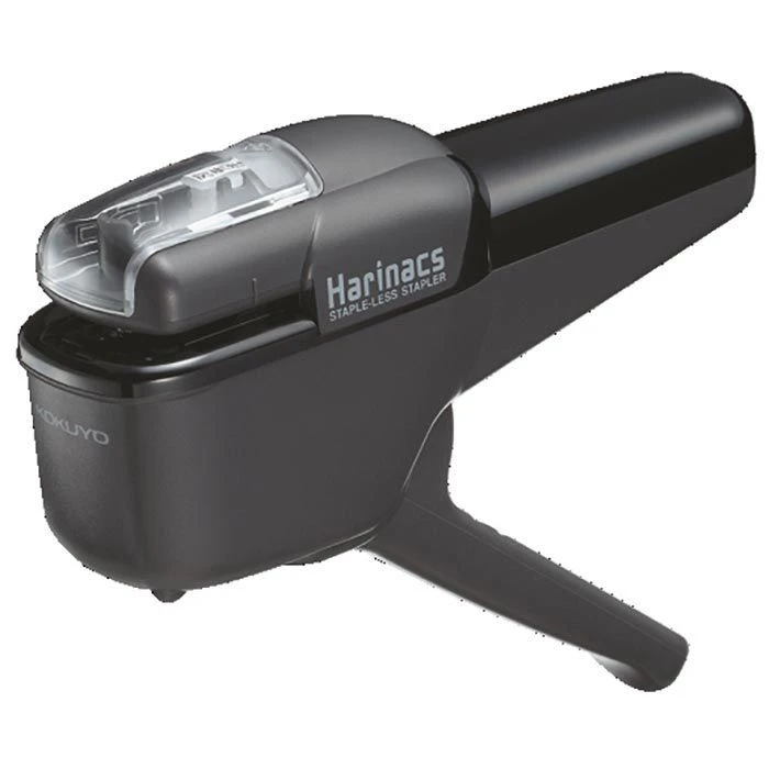 Kokuyo Heftzange Harinacs Medium Plus SLN-MSH110D, Heftleistung Ca. 10 Blatt, Schwarz, Klammerlos