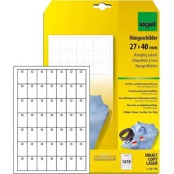 Sigel LP715 Hängeetiketten 27x40 Mm Mit Loch