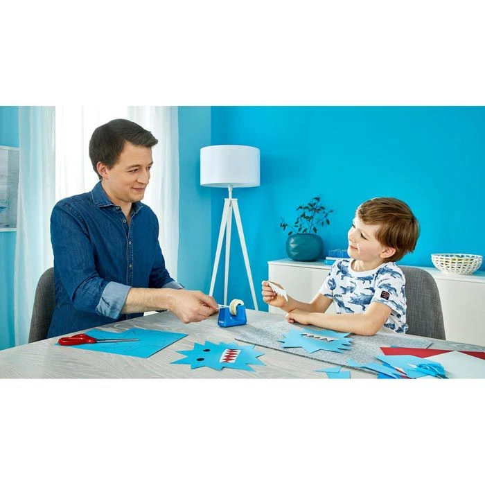 Tesa Klebefilmabroller 53908 Smart, Blau, Tischabroller Für Kleberollen 19mm X 33m - Image 4