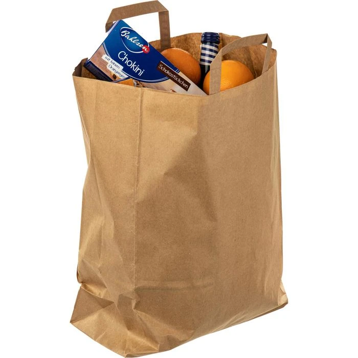 La-Borsa Tragetaschen Braun, 32 X 42cm, Papiertüten Mit Henkel, 250 Stück – Bild 4