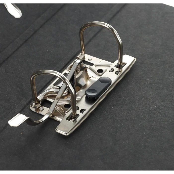 Bene Ordner 91500, Karton, A4, 5cm, Hartpappe, Schwarz Marmoriert - Image 4