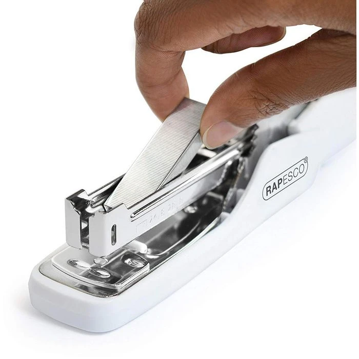 RAPESCO Heftgerät X5-25ps Less Effort, 1384, Heftleistung 25 Blatt, Pink - Image 3