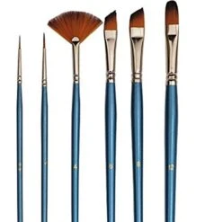 MES Pinsel Koh-I-Noor Künstlerpinsel, Pinselset, Für Acryl & Aquarell, Verschiedene Größen, 6 Stück