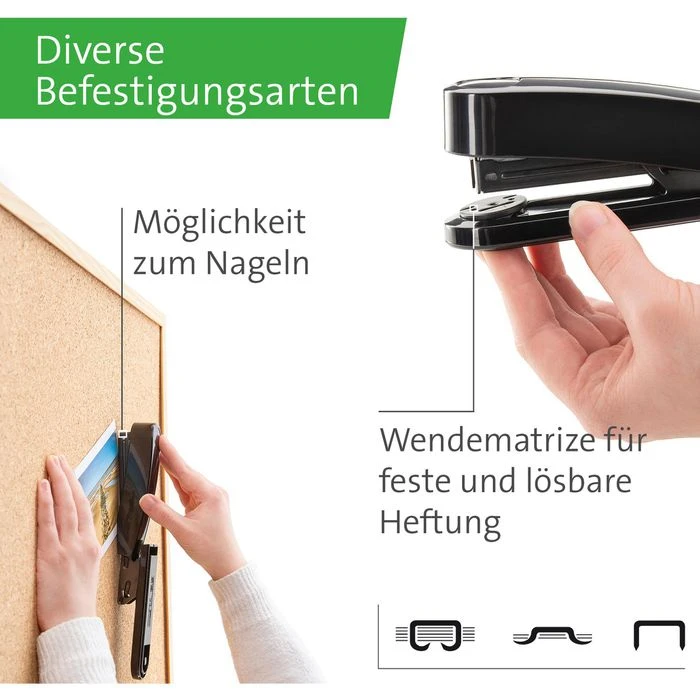Novus Heftgerät B2 Re+new, 020-1931, Heftleistung 25 Blatt, Schwarz - Image 4