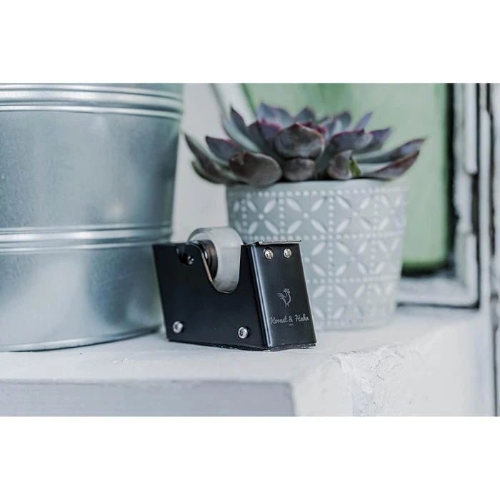 Kornet&Hahn Klebefilmabroller 40371016, Schwarz, Tischabroller Für Kleberollen 19mm X 33m - Image 3