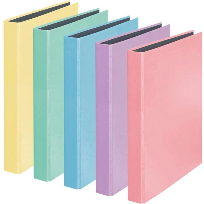 Falken Ringbuch PastellColor 15062486, A4, 2 Ring, Ring-Ø 25mm, Farbig Sortiert, 10 Stück