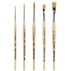Da Vinci Da-Vinci Pinsel 4211 Junior Allround-Malpinsel-Set, 3 Synthetik- Und 2 Borstenpinsel, 5 Stück