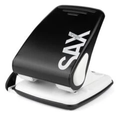 Sax Locher Design 518, 0-518-19, Schwarz, Registraturlocher, Stanzleistung Ca. 40 Blatt