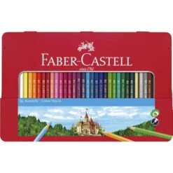 Faber-Castell Buntstifte Classic Eco, 115886, Farbig Sortiert, Im Metalletui, 36 Stück