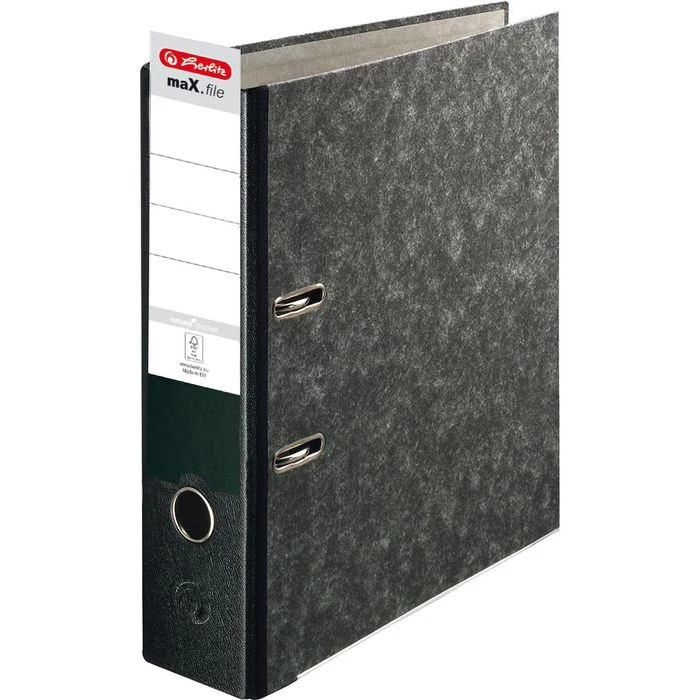 Herlitz MaX.file Nature Pocket 10900256 Ordner, A4, Breit, Karton, Wolkenmarmor - Image 3
