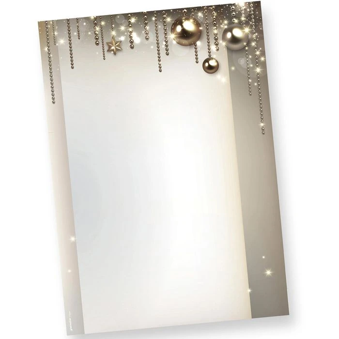 Tatmotive Weihnachtsbriefpapier Noblesse, Set, A4, 90g/m², 100 Blatt + 100 Umschläge - Image 5