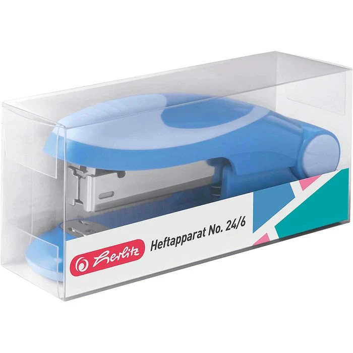 Herlitz Heftgerät 50025459 Ergonomie, Heftleistung 15 Blatt, Baltic Blue - Image 2