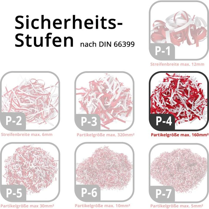 HSM Aktenvernichter Shredstar X10, 1045111, Partikelschnitt 4,5 X 30mm, 10 Blatt, P4 - Image 5